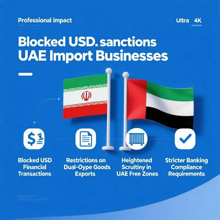 "Jebel Ali Port operations under US sanctions compliance for UAE import businesses"