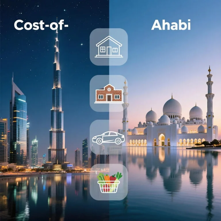 "Lifestyle comparison: Dubai apartment vs Abu Dhabi villa for expats in 2025"