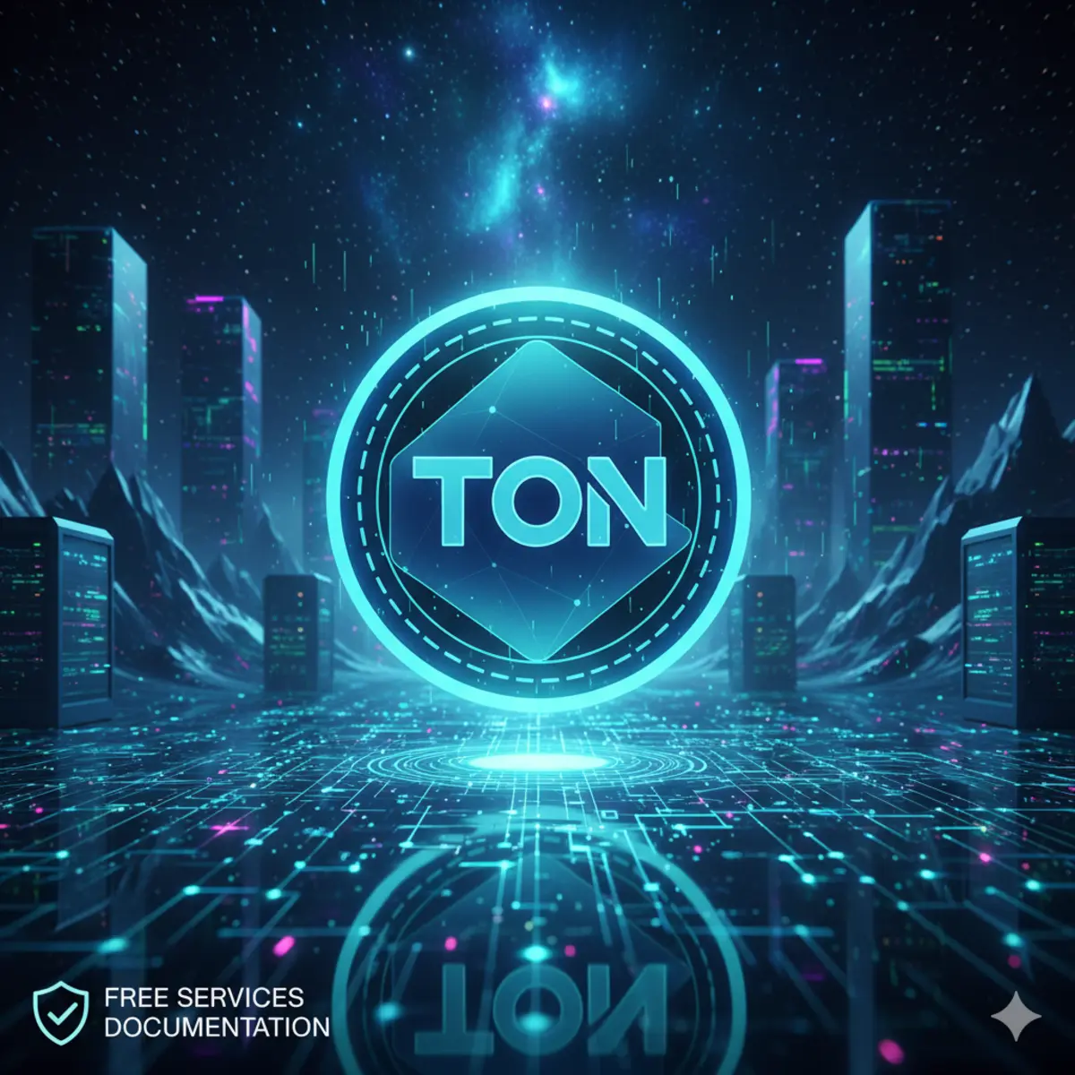 A visual representation of Toncoin, the blockchain platform for secure and fast transactions.